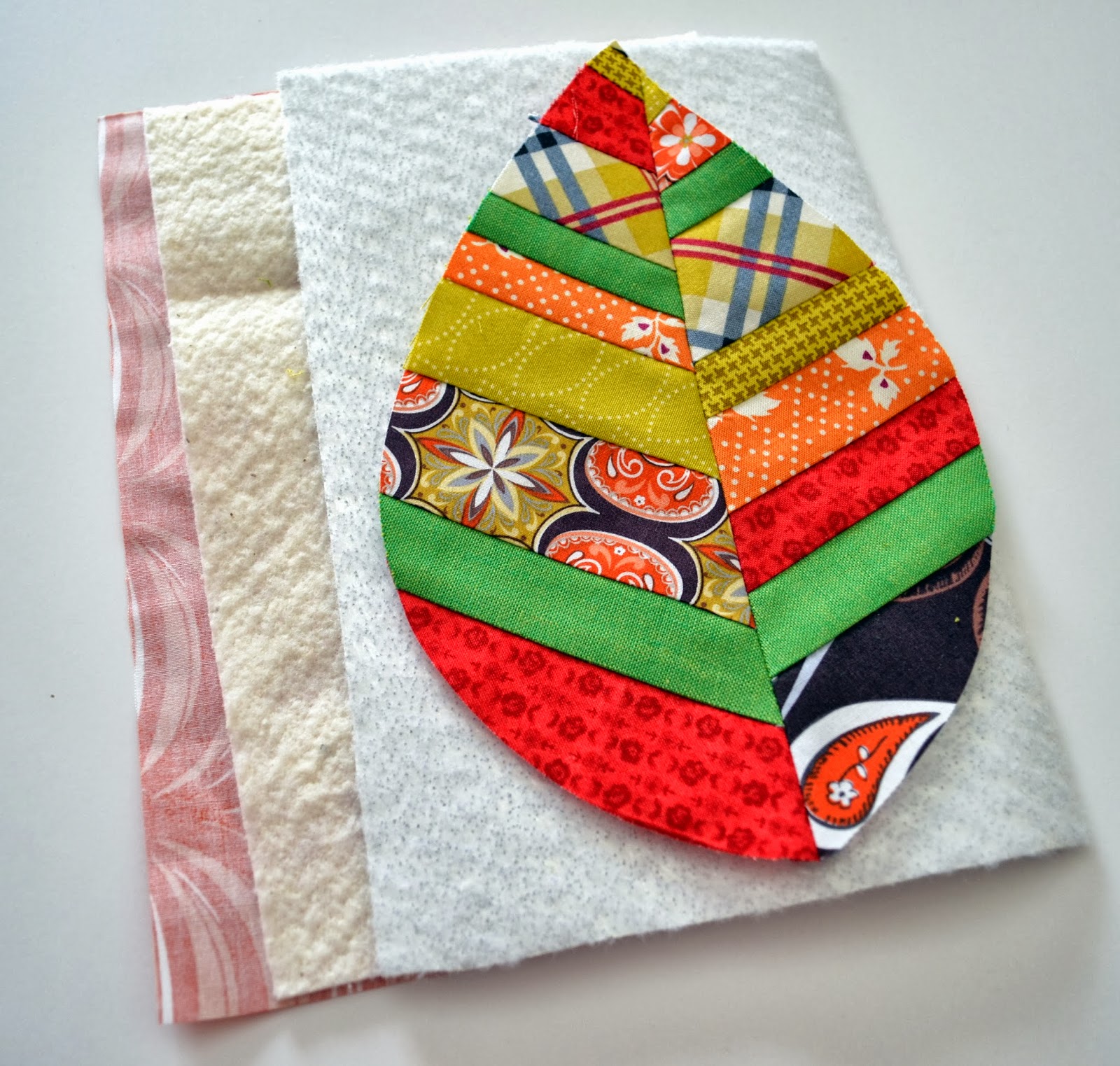 Half Stitched Quilted Leaf Potholder A Tutorial