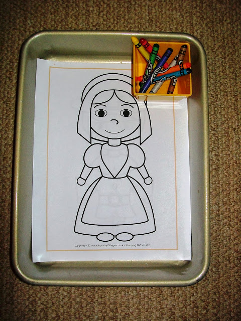 Pilgrim Coloring Page