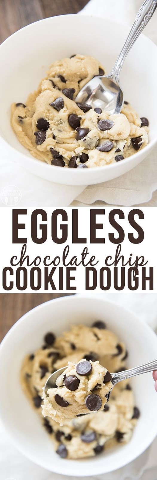 Eggless Cookie Dough for One