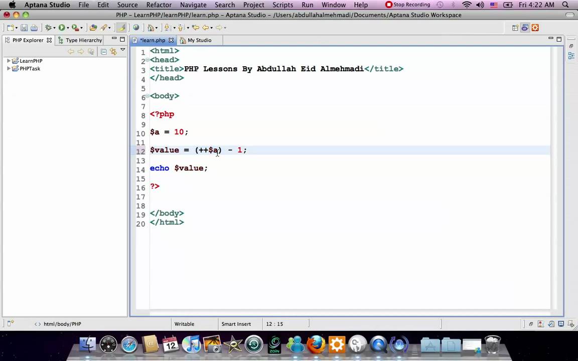 decrement for loop in php decrement for loop in php