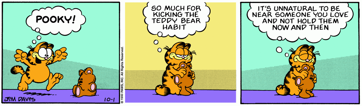garfield's stuffed bear