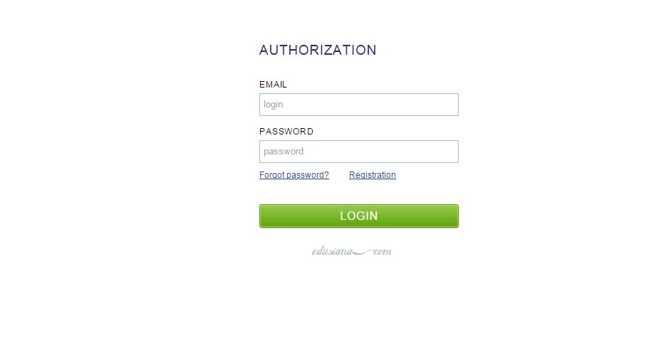 Authorize your email. Authorize your email