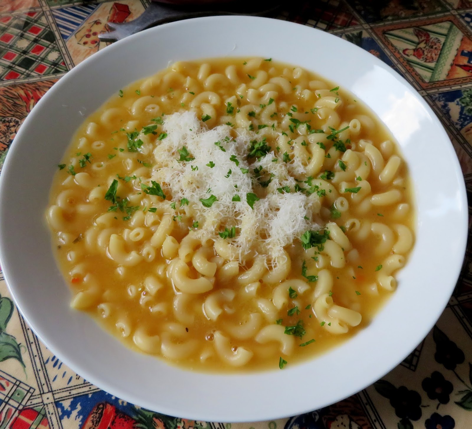 A Simple Pasta with Chicken Broth, Butter & Cheese The English Kitchen