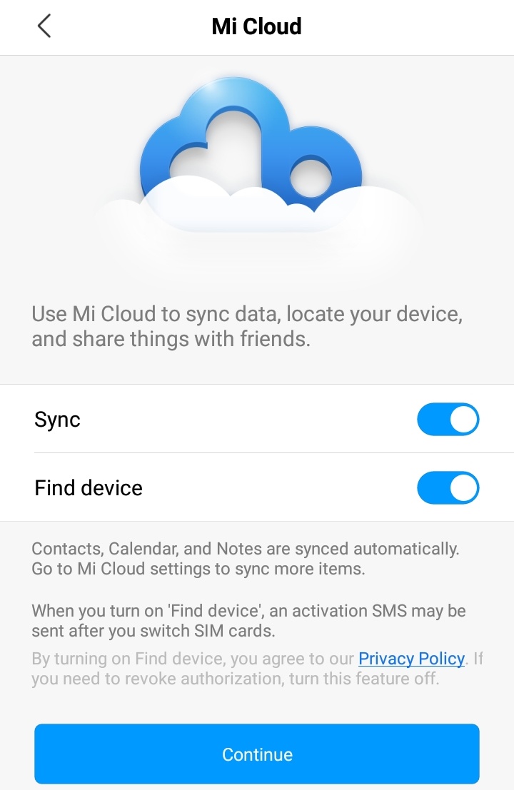 Mi account sync Find my device kaise on kare