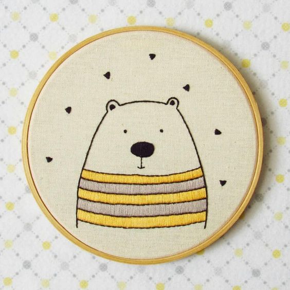 Hình thêu tay dễ thương - Hình 21