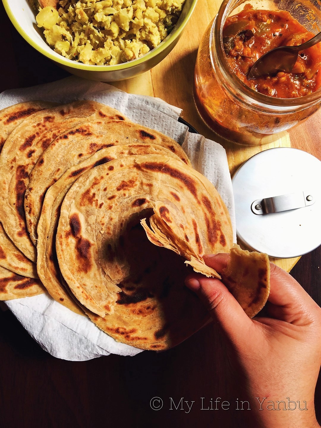 Coconut Milk Tahini Flatbread (Savoury)