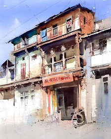 04-Indian-architecture-Paintings-Milind-Mulick-www-designstack-co