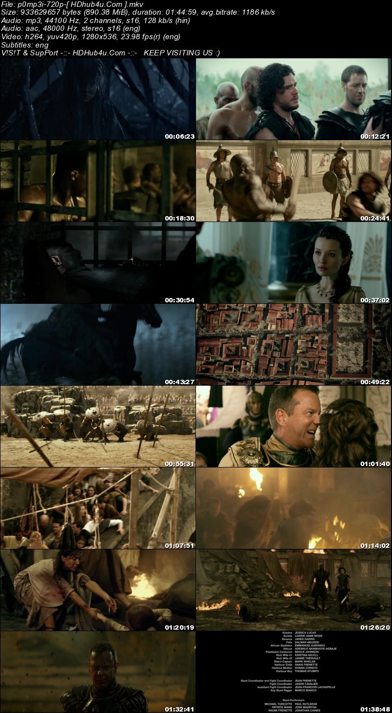 Pompeii 2014 Hindi Dual Audio 720p BluRay 900Mb Download
