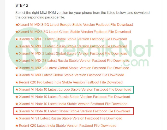 Xiaomi Fastboot Rom İndirme
