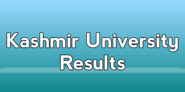 Kashmir University Result of various programs