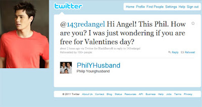 Phil Younghusband's tweet to Angel Locsin
