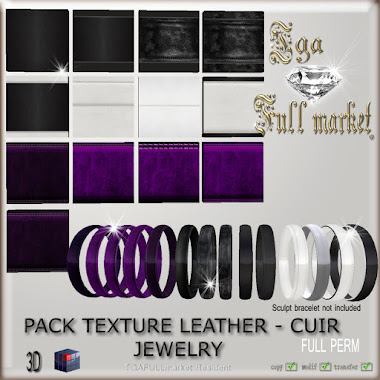 PACK TEXTURE LEATHER - CUIR JEWELRY