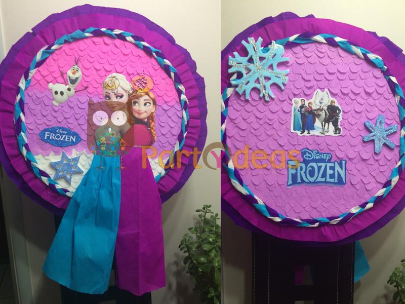 Piñata redonda de tambor, Piñata de Ana y Elsa