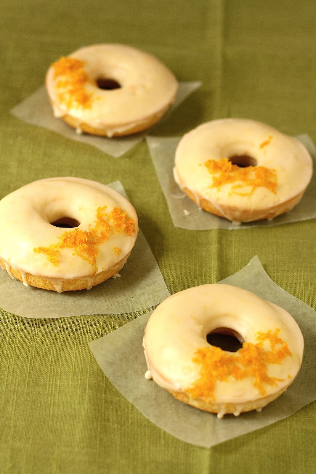 Orange Scented Cake Donuts with a Milky Earl Grey Tea Glaze hummingbird high a desserts and