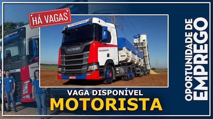 Trans Maion abre vagas para Motorista 