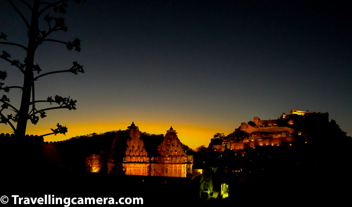 The Light and Sound show at Kumbhalgarh Fort starts at 6:45 pm. Due to COVID, the show is not happening but lighting happens for 10-15 mins. Timing of this lighting is not fixed, but it happens just after sunset. Entry ticket for Light and Sound Show Entry Ticket is 75rs, while there is no ticket for just seeing the lighting of the fort during COVID time.