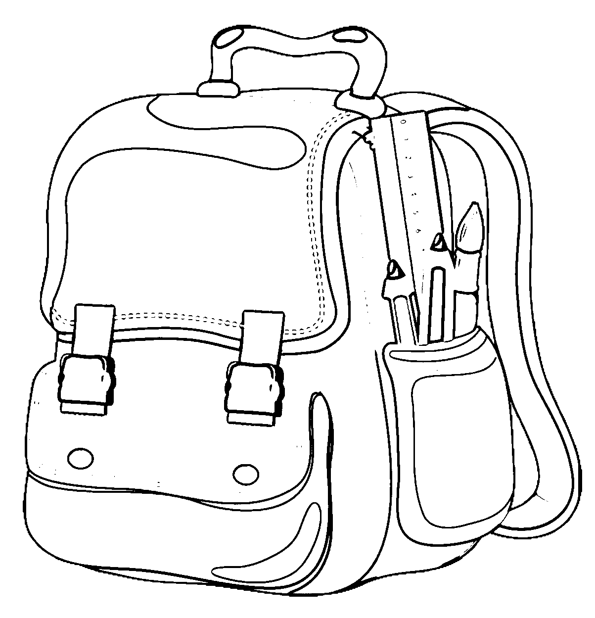 Dessins et Coloriages Page de coloriage grand format à imprimer  un
