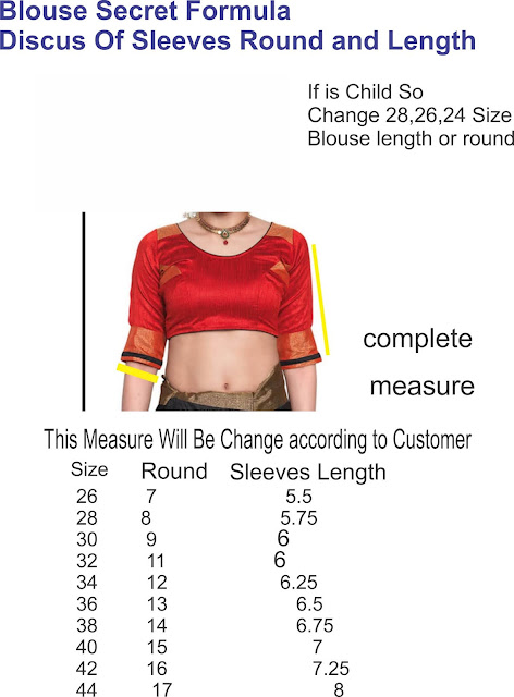 blouse_Sleeves_Chart_according_to_Ready_Made_Size