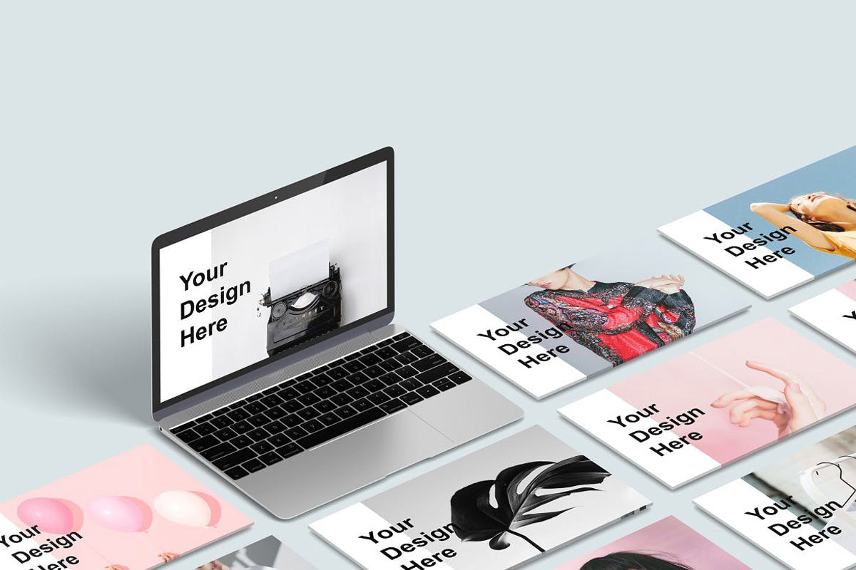 Perspective Macbook Screen Mock-Up 5 Perspective Macbook Screen Mock Up