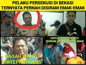 Terbongkar!! Pelaku Persekusi Kaos #2019GantiPresiden di Bekasi Ternyata Pernah Keok Disiram Emak-Emak