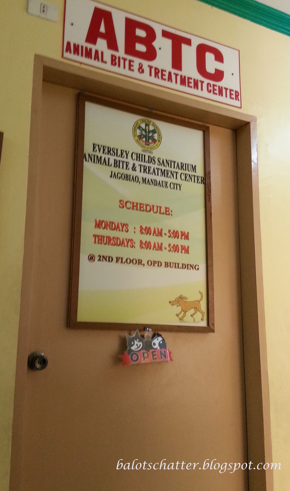 Balot's Chatter DOH's Animal Bite and Treatment Center for Dog Bites