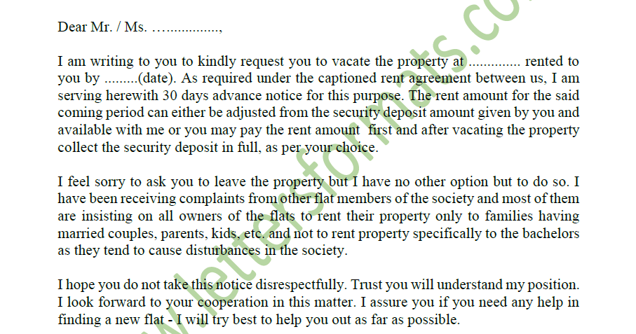 Letter To Tenant To Vacate Apartment from 1.bp.blogspot.com
