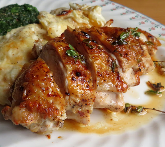 Pan Roasted Chicken Breasts with Thyme