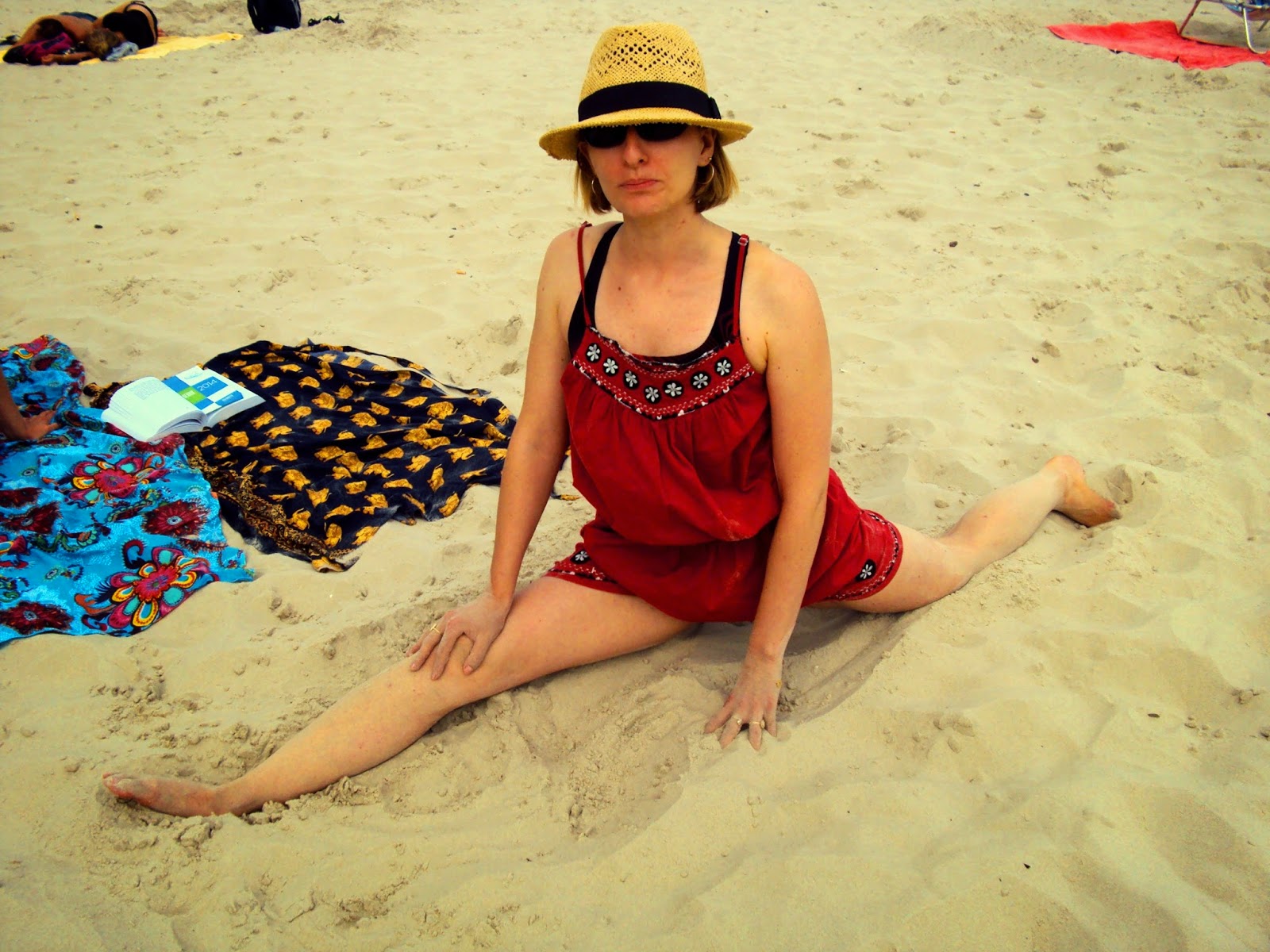 Yoga à la plage... bof...