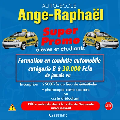 Formation en conduite automobile catégorie B à 30,000 FCFA