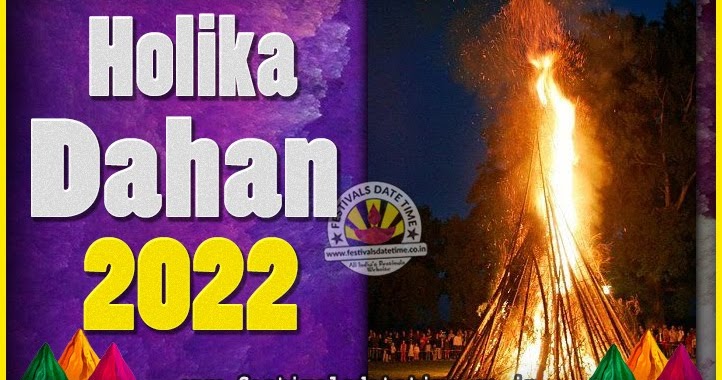 2022 Holika Dahan Puja Date & Time, 2022 Holika Dahan Calendar
