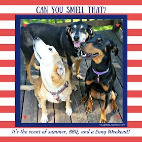 Can You Smell That?  It's of summer, bbq and a long weekend!  The Lapdogs are ready - are you? #RescueDog #AdoptDontShop #Summer #LongWeekend ©LapdogCreations