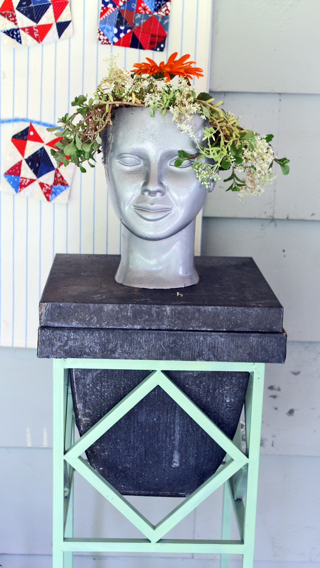 Make a Planter our of an old head and use Succulents for hair! Easy tutorial by @punkprojects .
