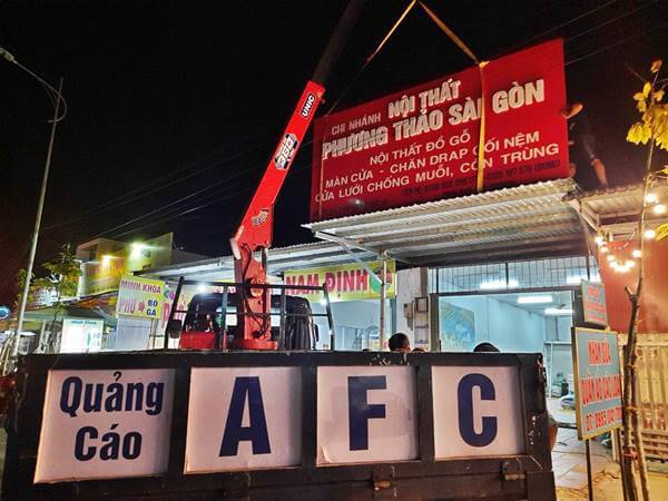 Làm bảng hiệu Alu chữ nổi Nội Thất Phương Thảo Sài Gòn- Phú Quốc