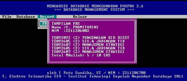 Was there a foxpro 2.6 for dos? - chlisttrax