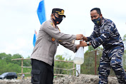 Kapolres Tebing Tinggi Kunjungi Lanal Tanjung Balai - Asahan