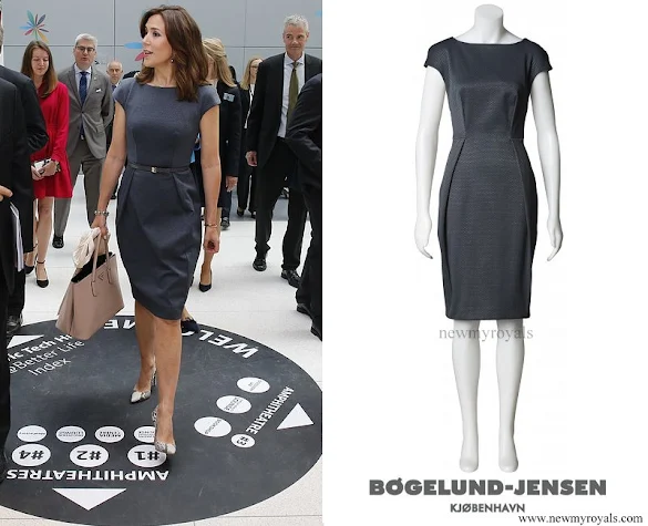 Crown Princess Mary wore SIGNE BOGELUND JENSEN simple dress