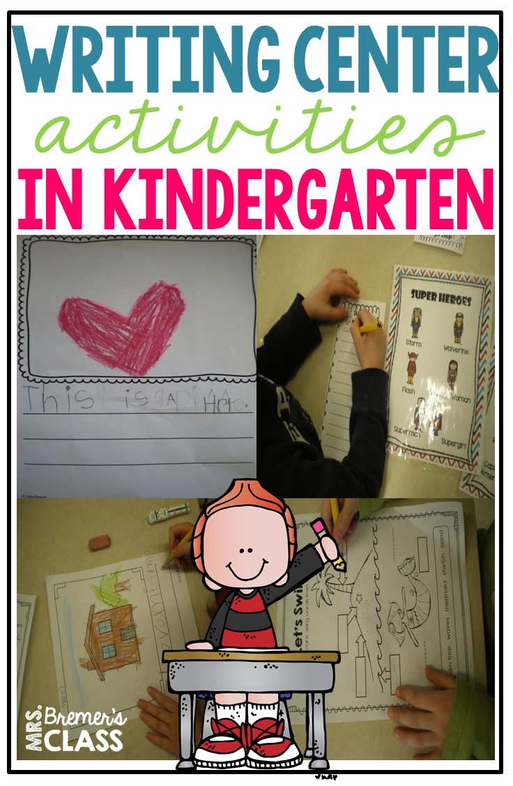 Mrs. Bremer's Class: Kindergarten Writing Center Activities and Ideas