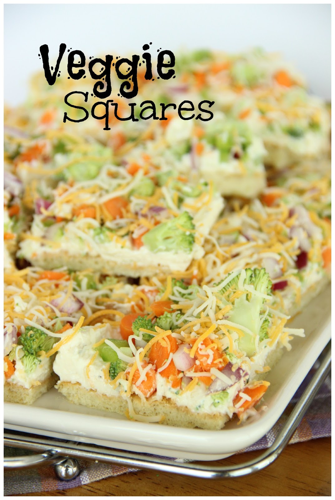 Pretty As A Picture Veggie Squares