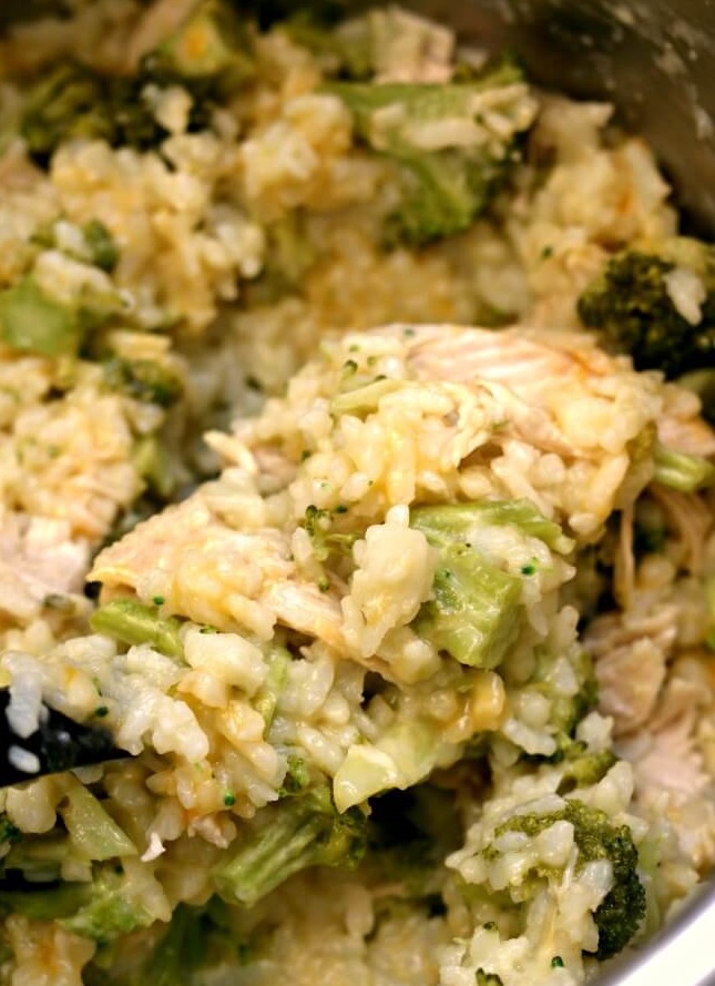INSTANT POT CHEESY BROCCOLI RICE HEALTHYVEGAN BROCCOLI Media Food