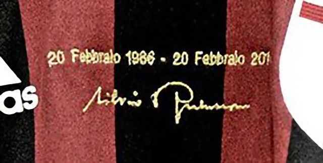 ミラン シルビオ・ベルルスコーニ30周年記念 ユニフォーム