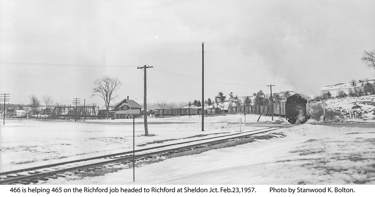 Central Vermont Railway Richford Branch Extra Coming and Going and