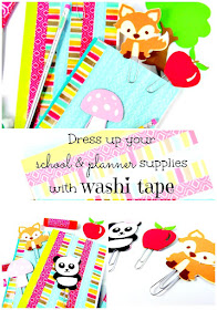 save on school and planner supplies with washi tape