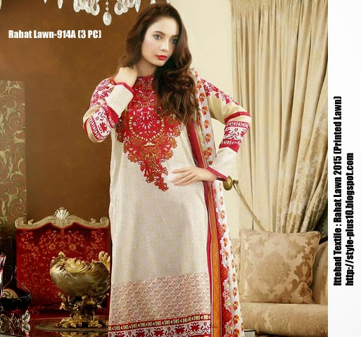 Rahat Lawn 2015 By Ittehad Textile (Three Piece and Shirt Piece Items ...