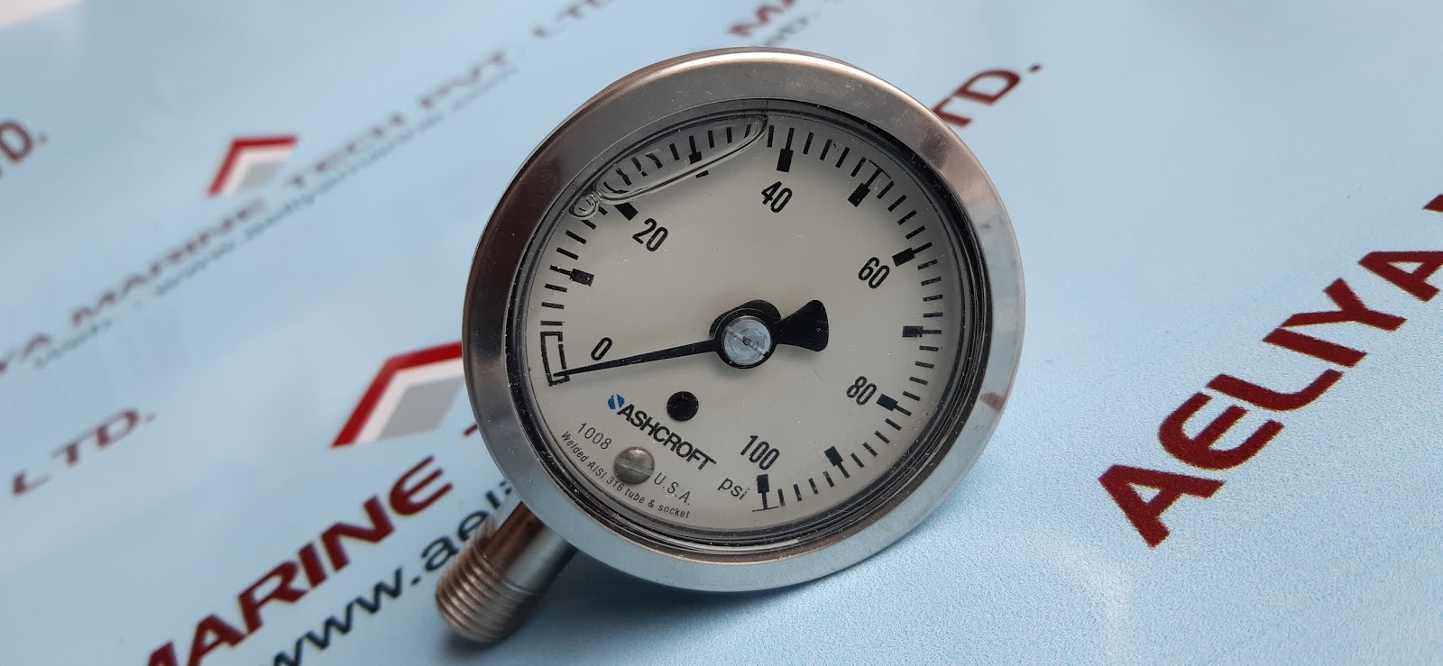 ASHCROFT 631008SL02L100 INDUSTRIAL DURALIFE GAUGE Aeliya Marine
