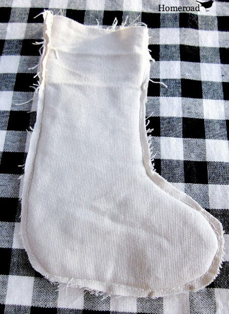 Muslin fabric DIY flatware stockings