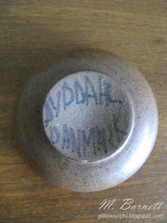 Dybdahl Danmark pottery marks on bowl
