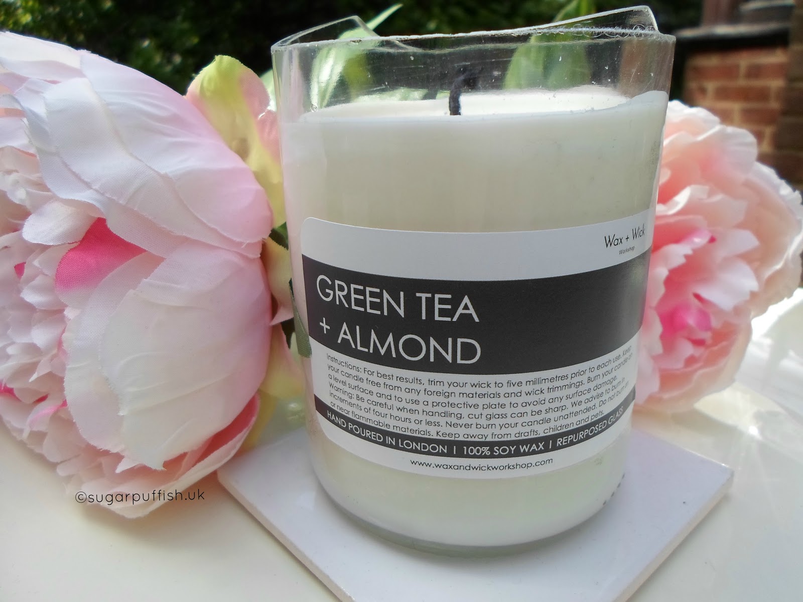 Wax + Wick Green Tea and Almond Candle — Sugarpuffish