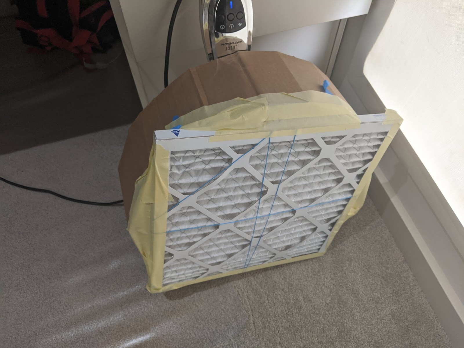 Convert a fan into a DIY Air Purifier with an $11 MERV filter