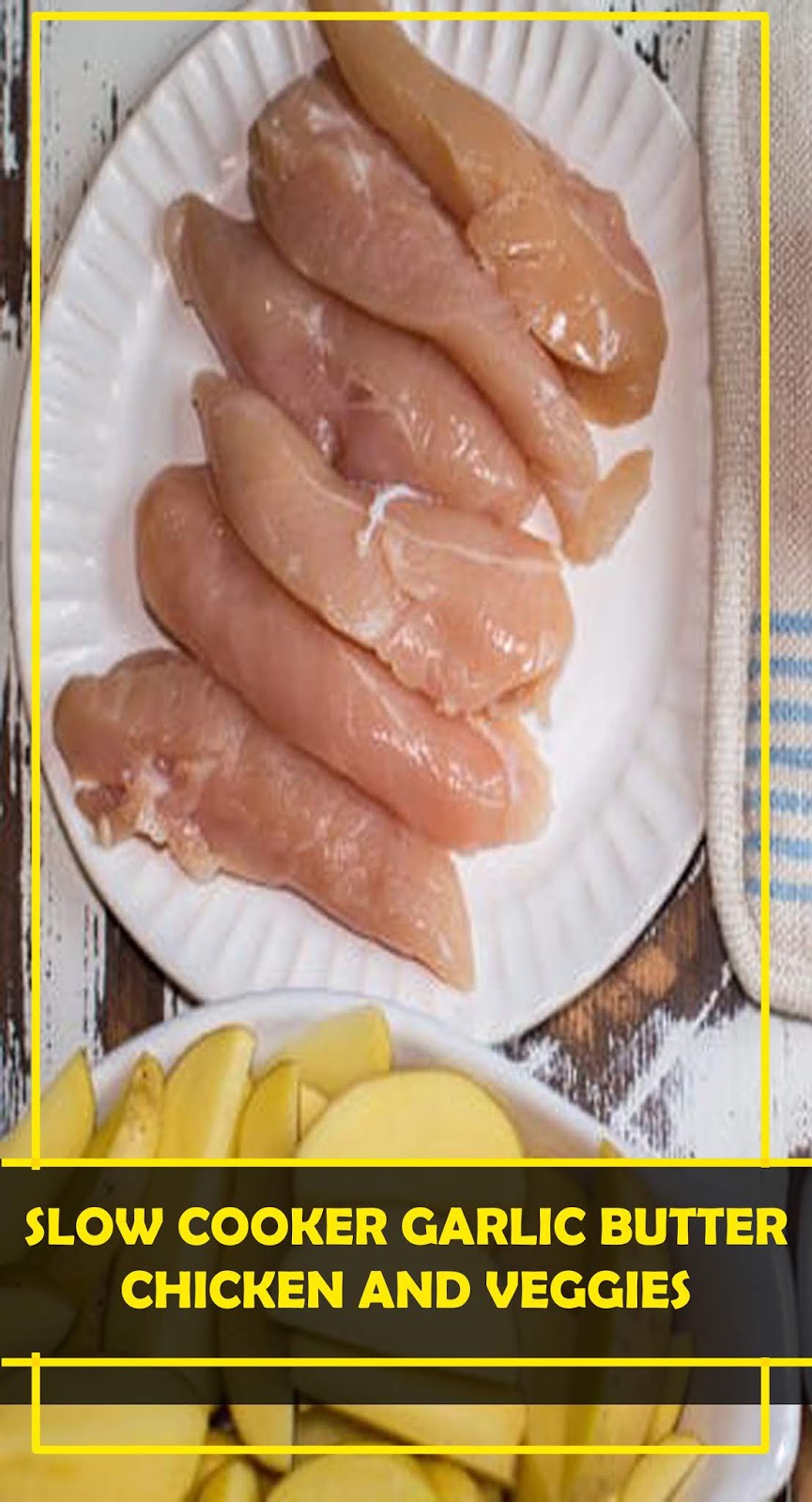 THE BESTSLOW COOKER GARLIC BUTTER CHICKEN AND VEGGIES Healthyrecipes02