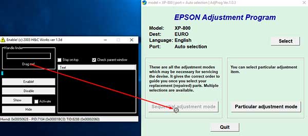 Download resetter Epson XP-800